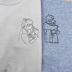 Line-Art Portrait | Personalisierte Kleidung