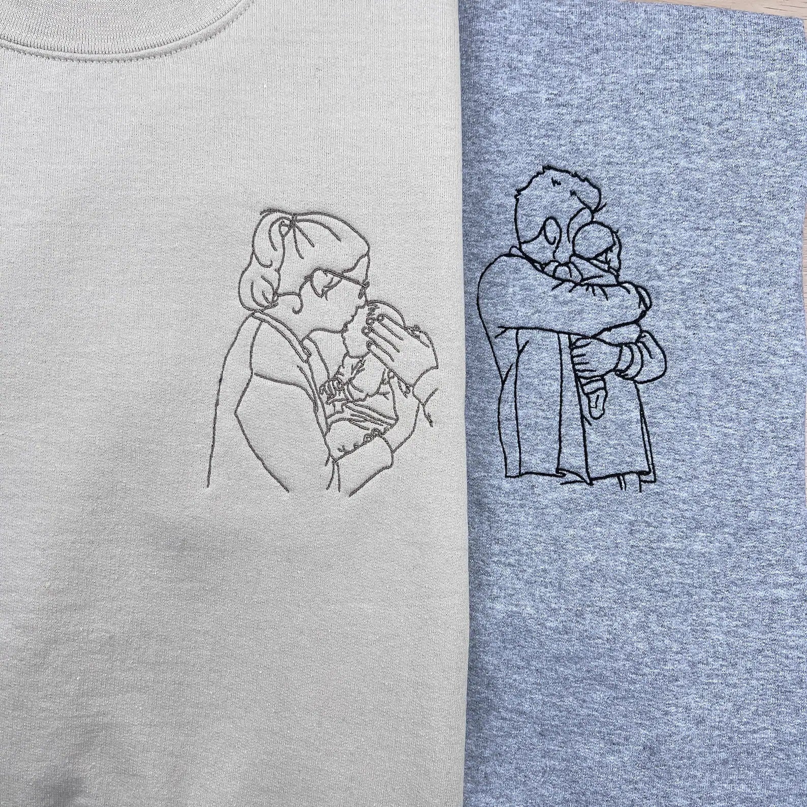 Line-Art Portrait | Personalisierte Kleidung